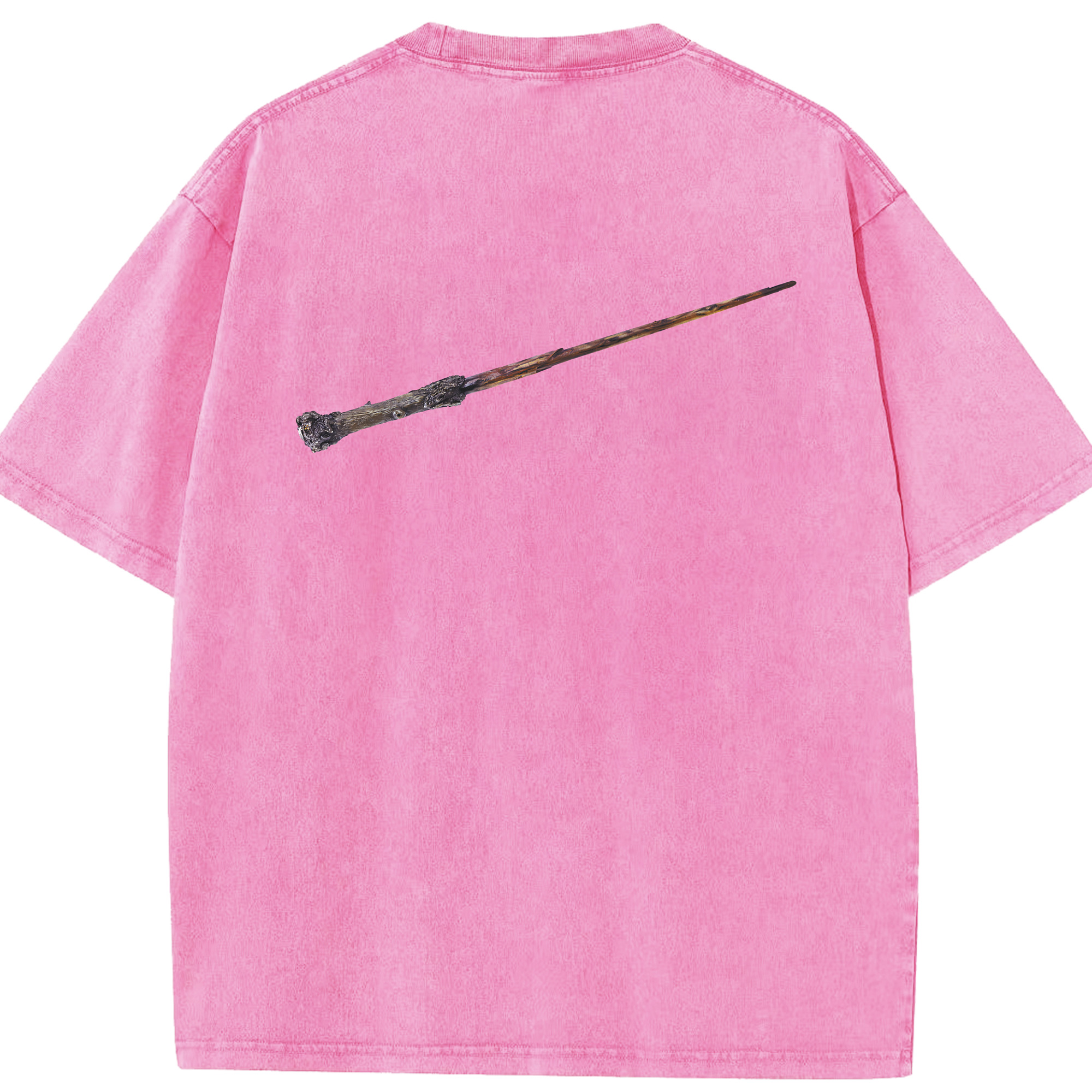 （画像用） Harry Potter ハリー・ポッターシリーズ 綿100% ヴィンテージ風 半袖Tシャツ（背面プリント）
